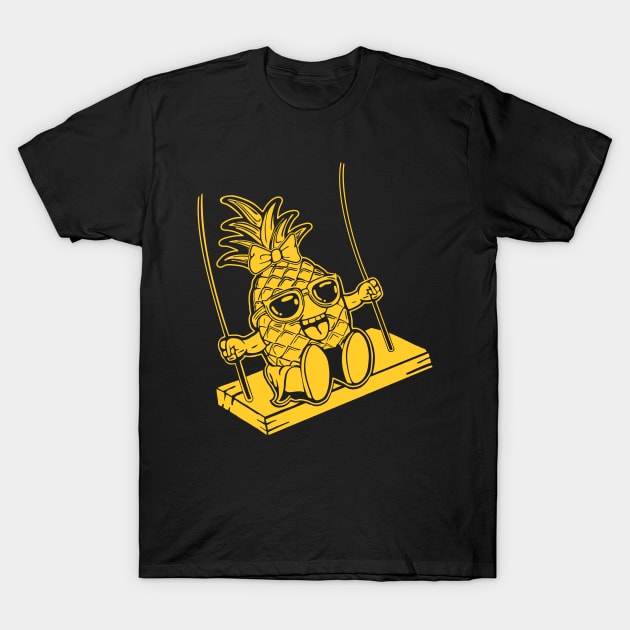 Swinging Pineapple T-Shirt by stuff101